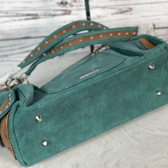 Montana West Sugar Skull Collection Concealed Carry Satchel + Wallet - Picture 6 of 10